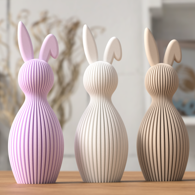 Osterhase mit umgeklapptem Ohr