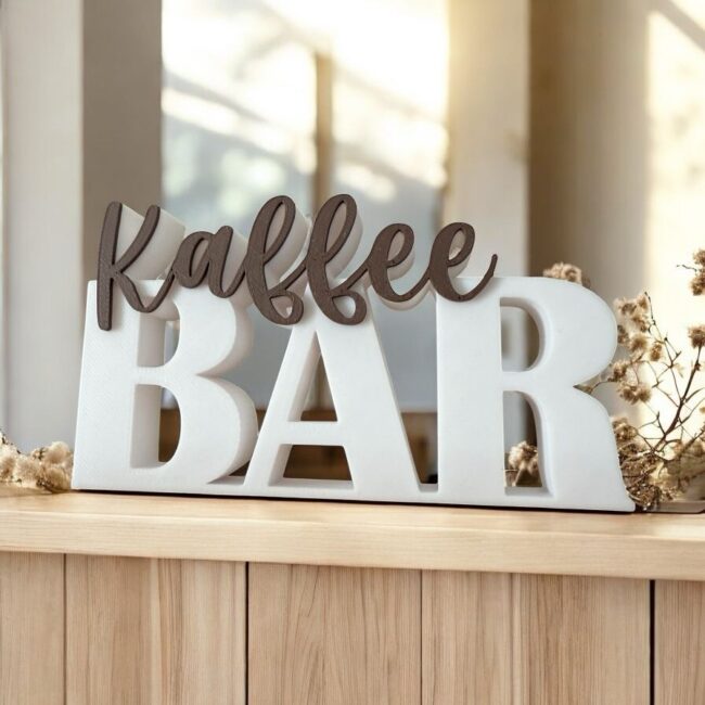 Kaffeebar Schriftzug